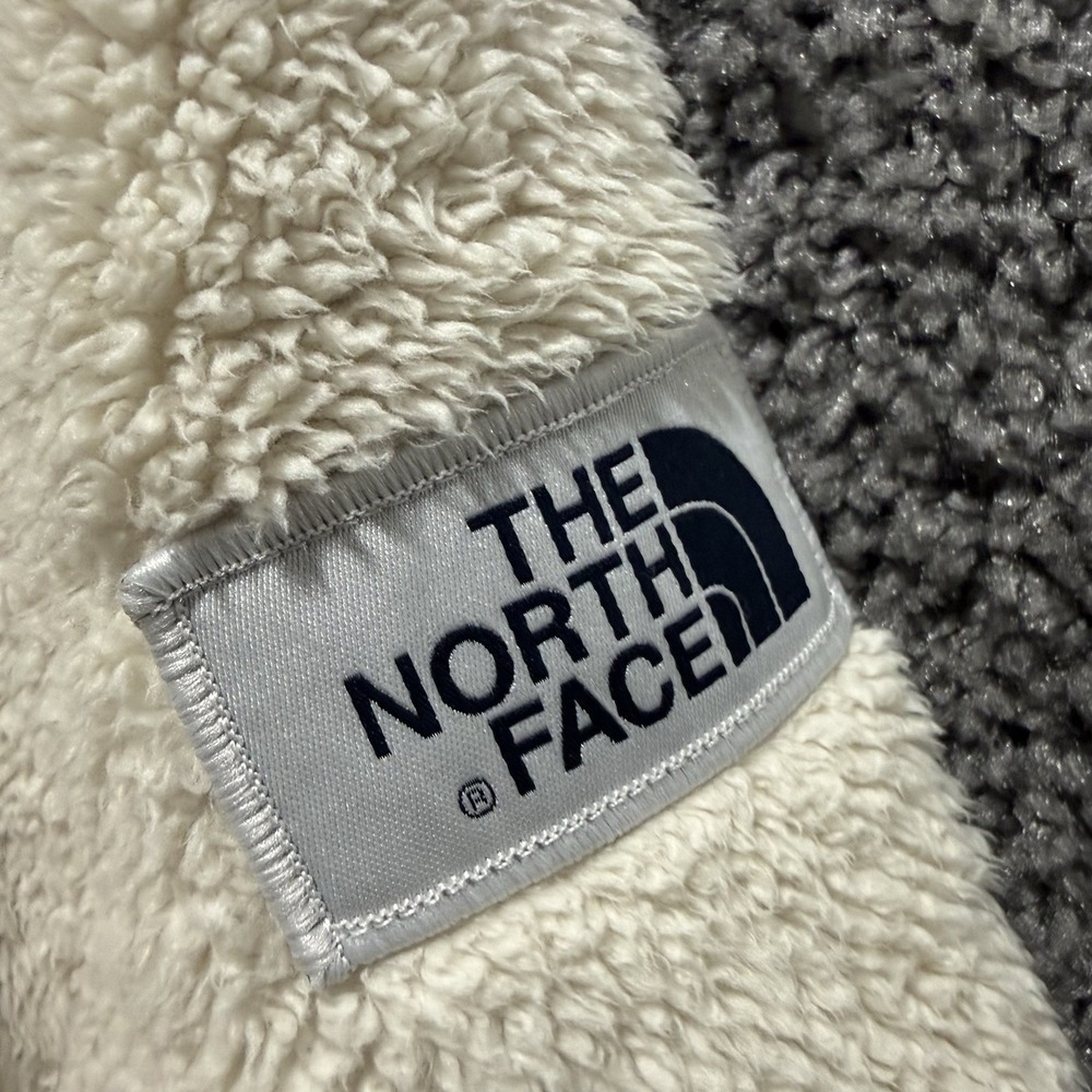 The North Face Campshire Hoodie Women's XL Cream Sherpa Fleece Zip Pullover - Picture 7 of 11